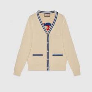 Gucci Kawaii Intarsia Cotton Cardigan
